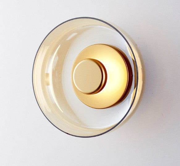 Modern Glass Mushroom Wall Sconce, Mid-Century Glass Wall Lamp, Aesthetic Bedside Lighting, Minimalist Mushroom Wall Light, Creative Glass Sconce, Designer Interior Lighting