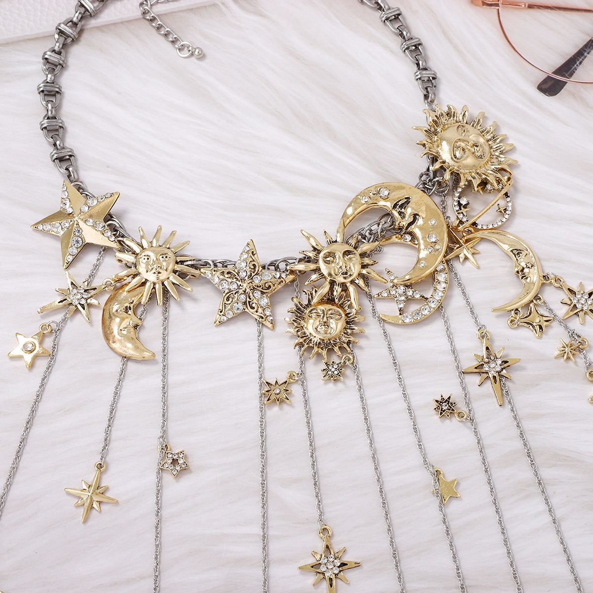 Sun Moon And Stars Necklace