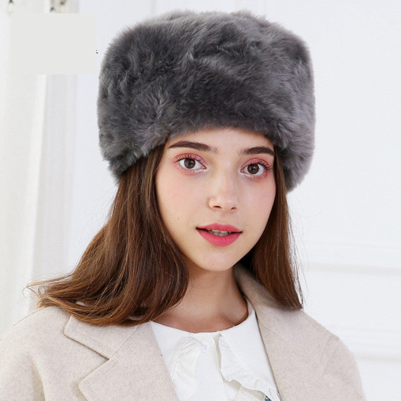 European And American Fashion Warm And Cold Rabbit Fur Hat