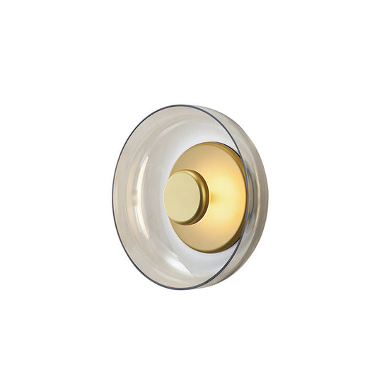 Modern Glass Mushroom Wall Sconce, Mid-Century Glass Wall Lamp, Aesthetic Bedside Lighting, Minimalist Mushroom Wall Light, Creative Glass Sconce, Designer Interior Lighting