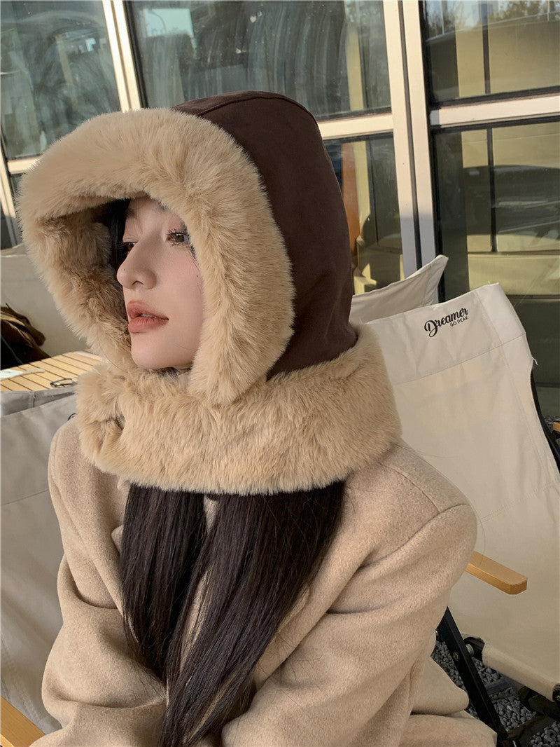 Plush Hat Cute Female Thickened Warm