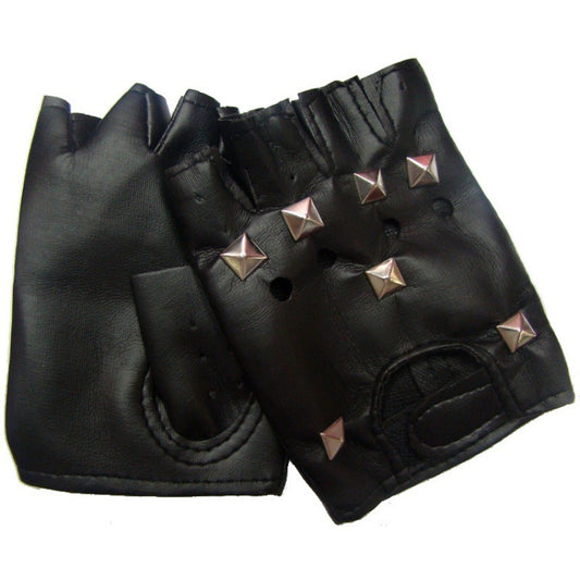 Stellar Studded Leather Gloves