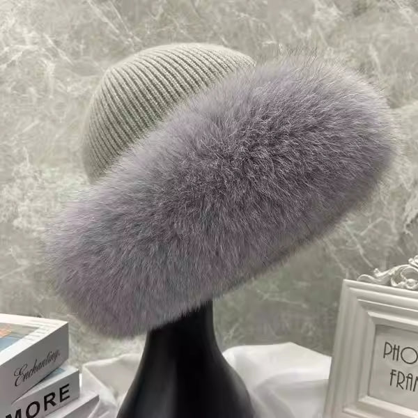 Stylish Beanie Hats For Women Winter Warm Fluffy Bone