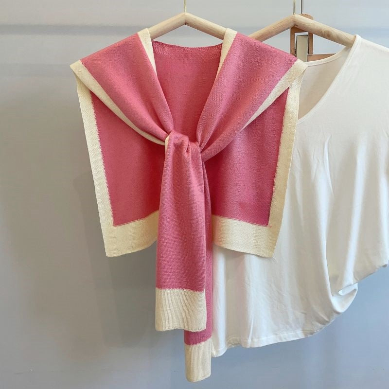 Scarf Matching Shirt Color Matching Classic Style Outer Wear Small Waistcoat