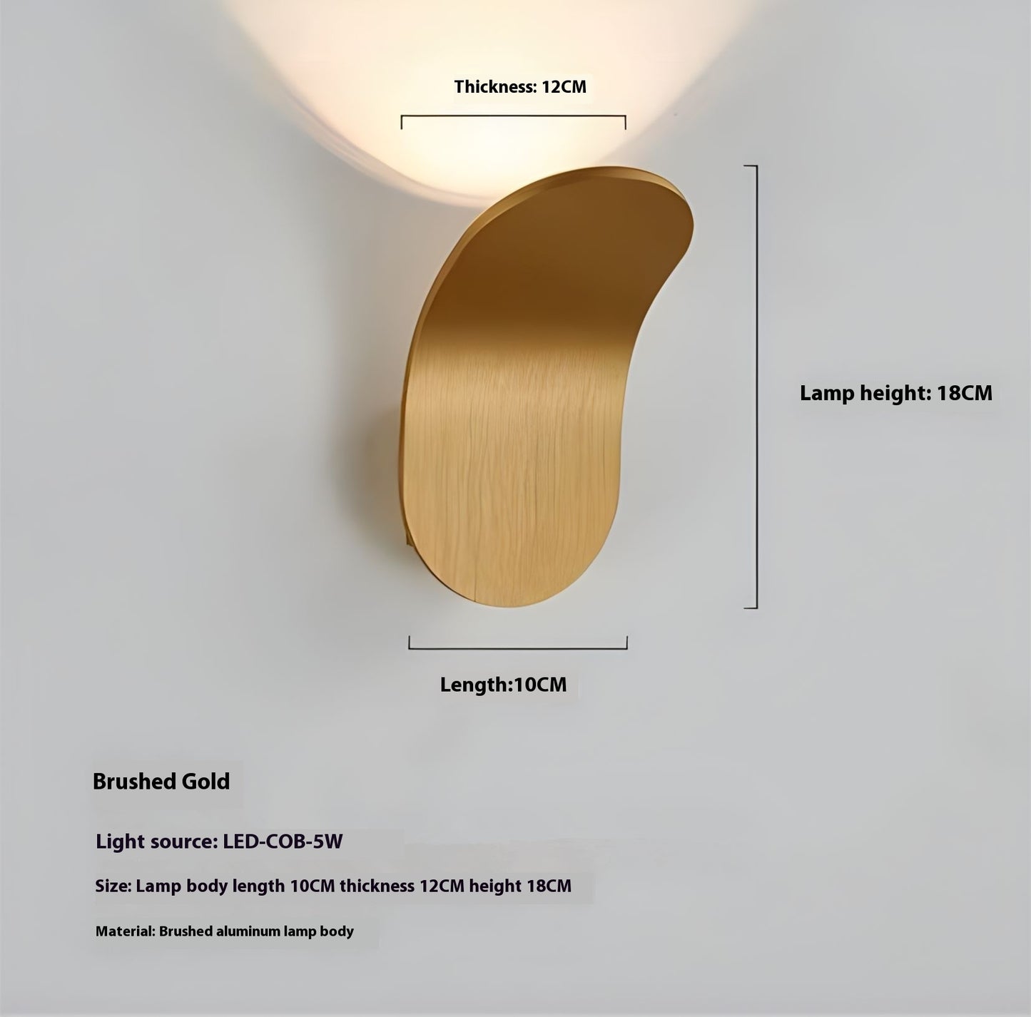 Simple Led Wall Lamp Bedroom Bedside Lamp Corridor Aisle Light