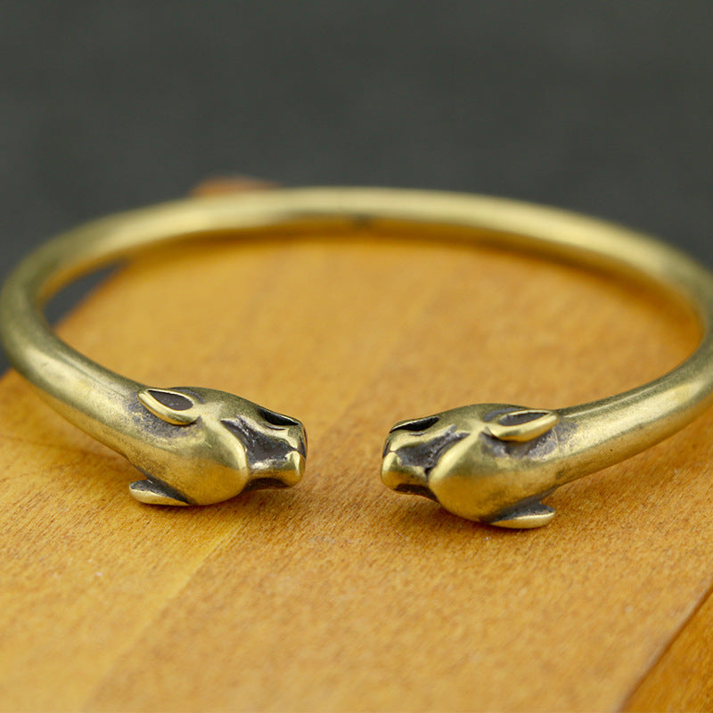 Royal Leopard Unisex Antique Brass