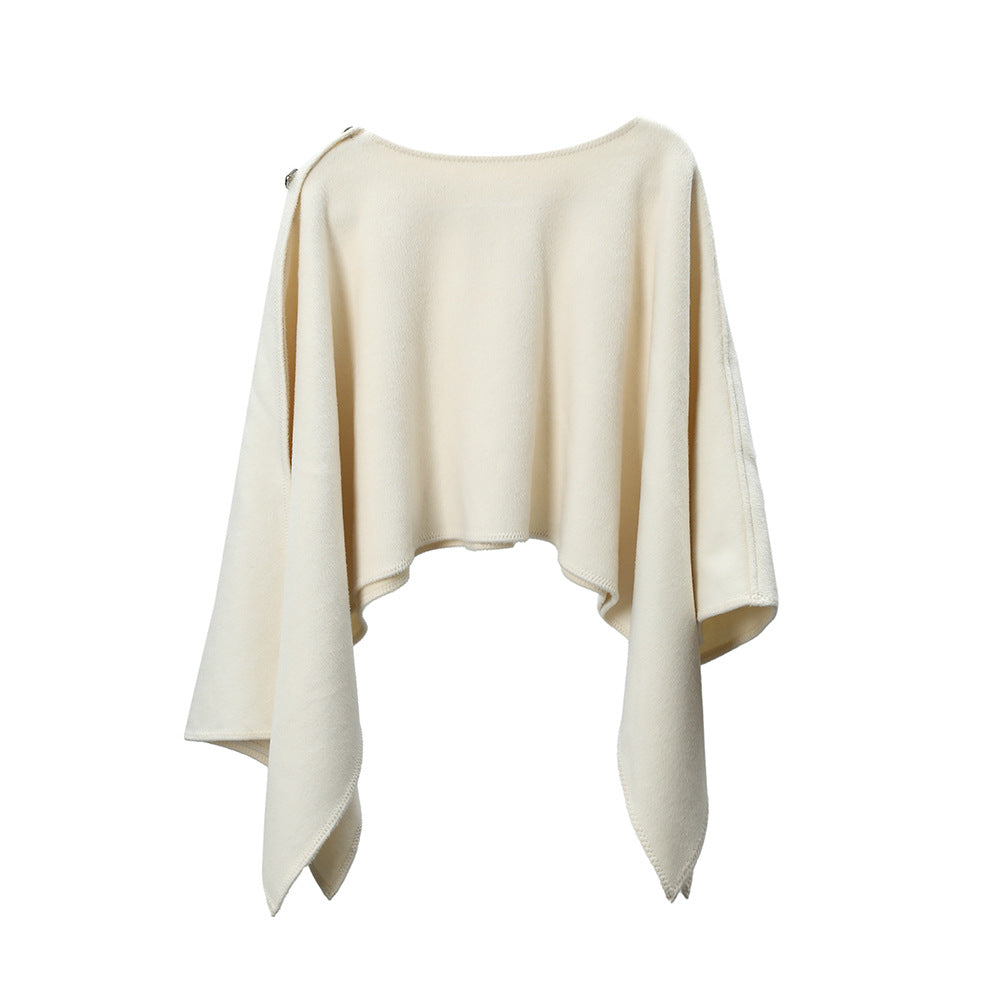 New Spring, Autumn And Winter Button Shawl