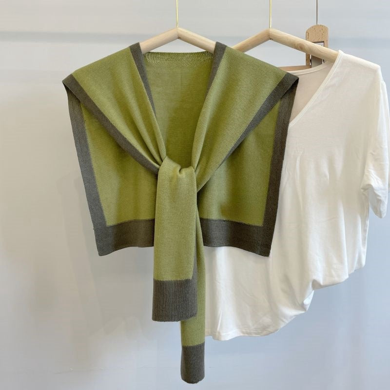 Scarf Matching Shirt Color Matching Classic Style Outer Wear Small Waistcoat