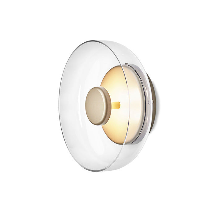 Modern Glass Mushroom Wall Sconce, Mid-Century Glass Wall Lamp, Aesthetic Bedside Lighting, Minimalist Mushroom Wall Light, Creative Glass Sconce, Designer Interior Lighting