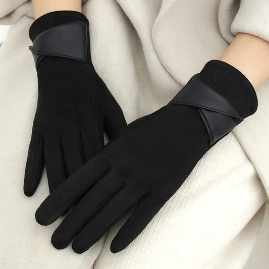Graceful Wrap Wrist Bow Gloves