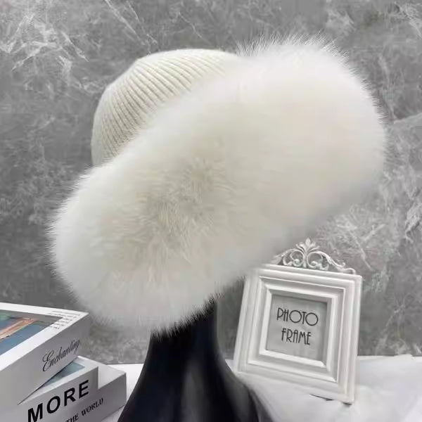 Stylish Beanie Hats For Women Winter Warm Fluffy Bone