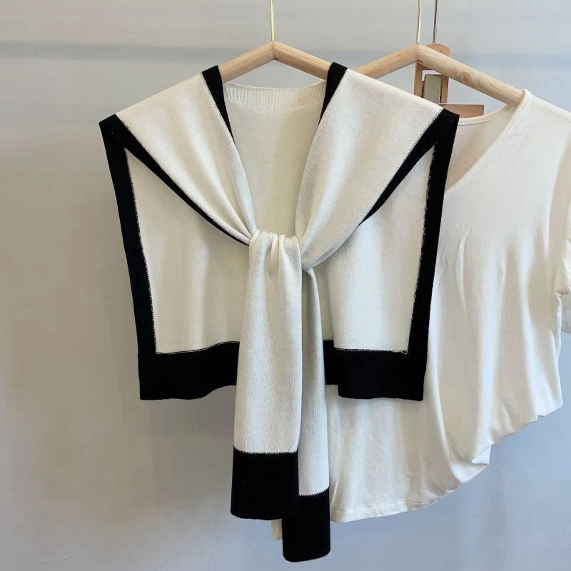 Scarf Matching Shirt Color Matching Classic Style Outer Wear Small Waistcoat