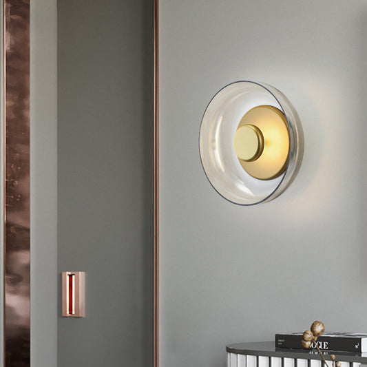 Modern Glass Mushroom Wall Sconce, Mid-Century Glass Wall Lamp, Aesthetic Bedside Lighting, Minimalist Mushroom Wall Light, Creative Glass Sconce, Designer Interior Lighting