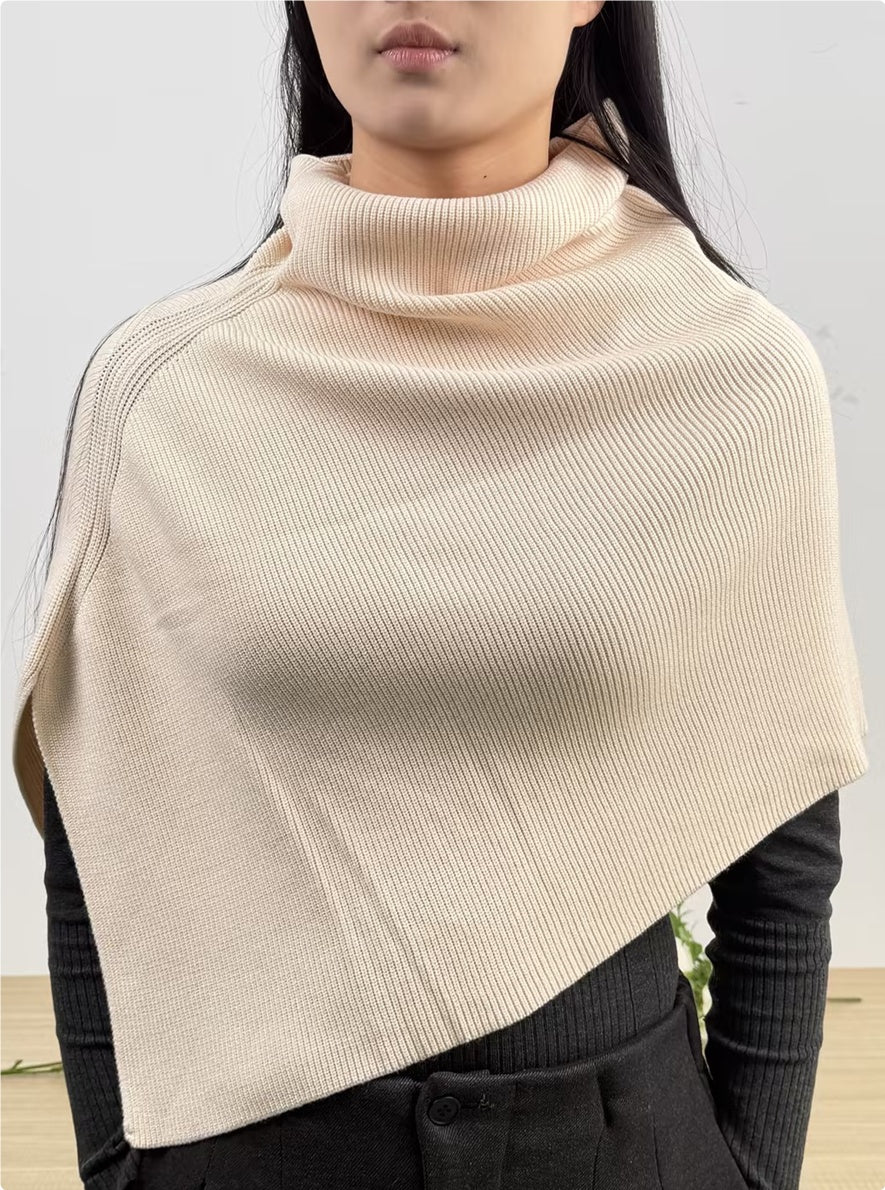 Stylish Versatile Dark Gray Knitted Neck Warmer