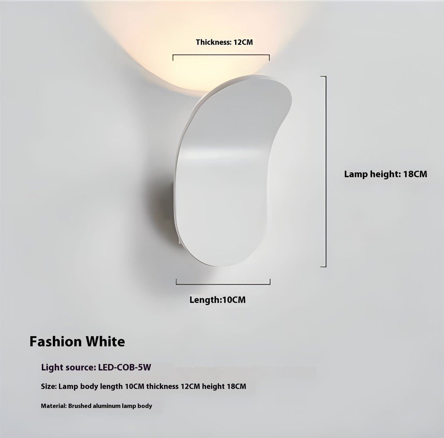 Simple Led Wall Lamp Bedroom Bedside Lamp Corridor Aisle Light