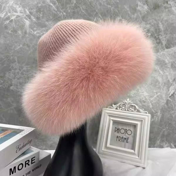 Stylish Beanie Hats For Women Winter Warm Fluffy Bone