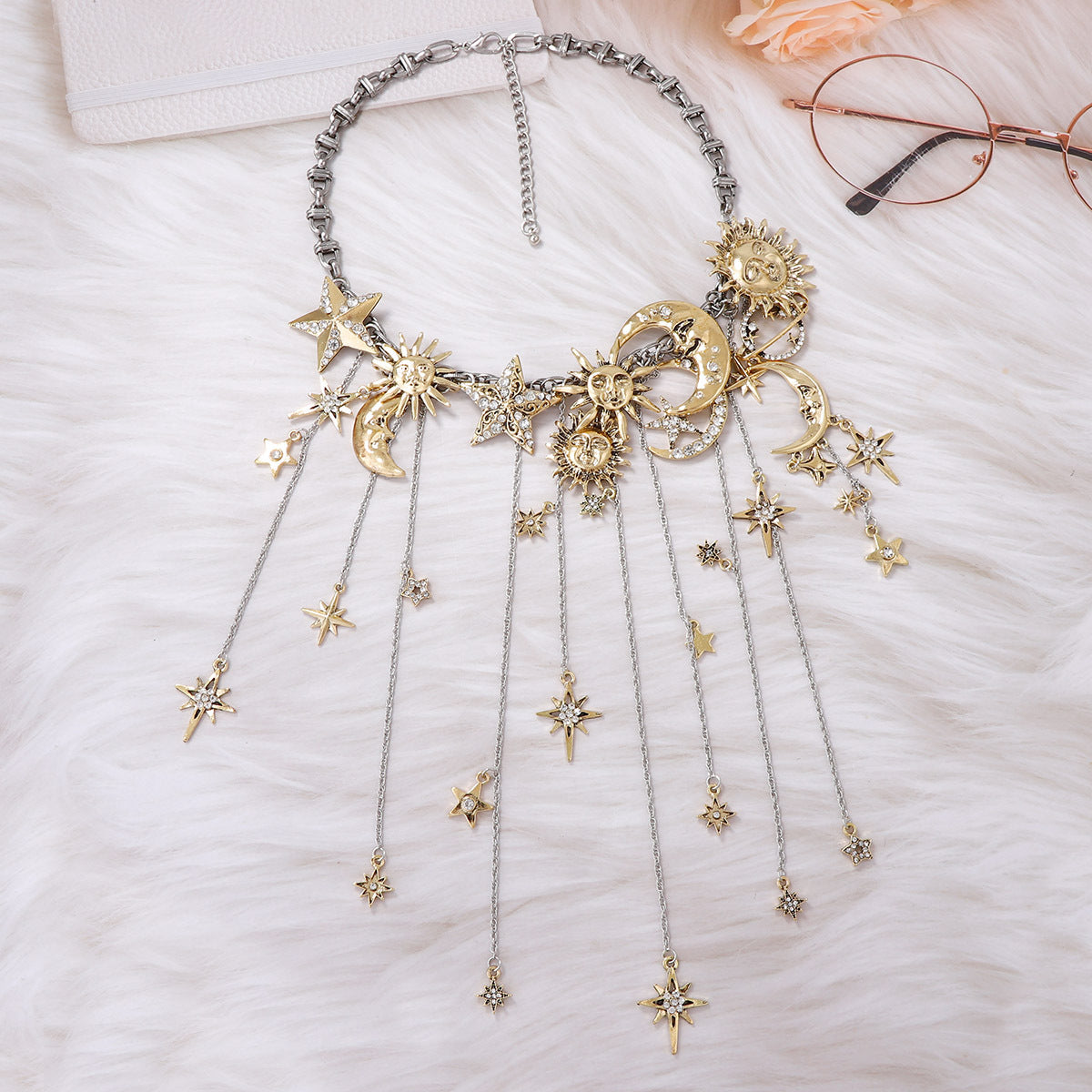 Sun Moon And Stars Necklace