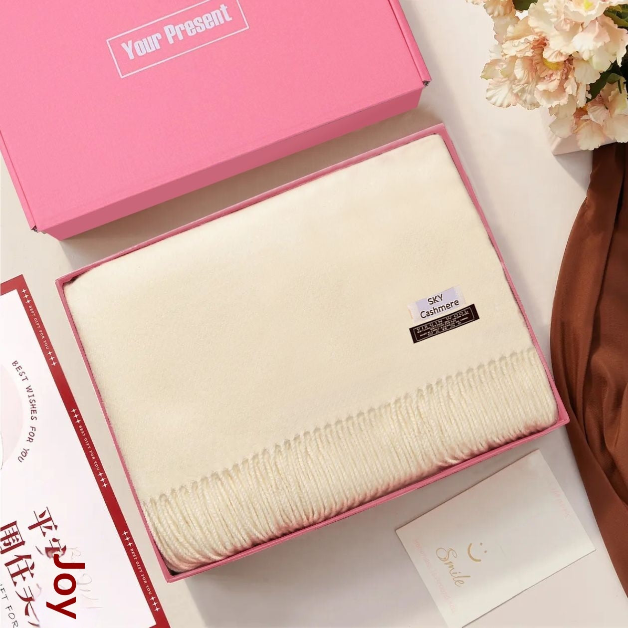 Scarf Thermos Hand Warmer And Glove Set Gift Box