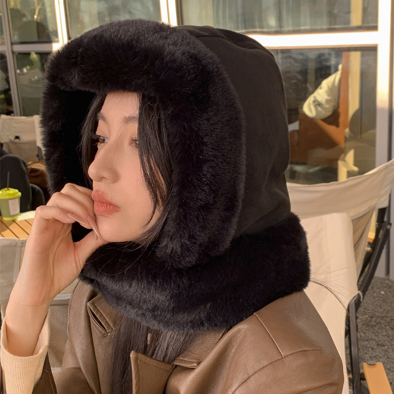 Plush Hat Cute Female Thickened Warm