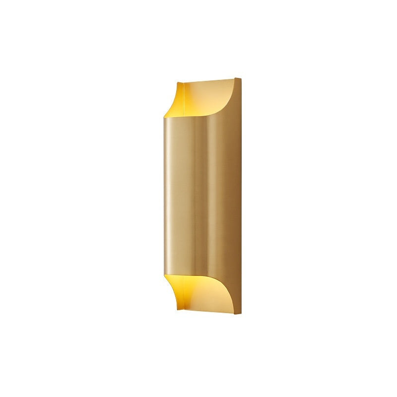 Modern Minimalist Background Wall Staircase Full Copper Wall Lamp