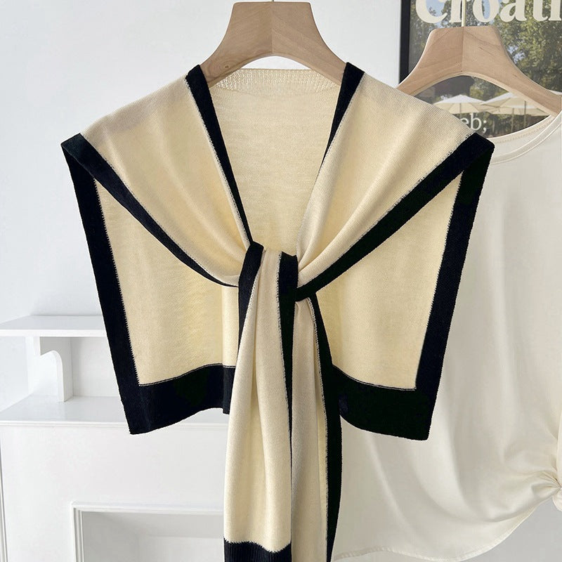 Scarf Matching Shirt Color Matching Classic Style Outer Wear Small Waistcoat