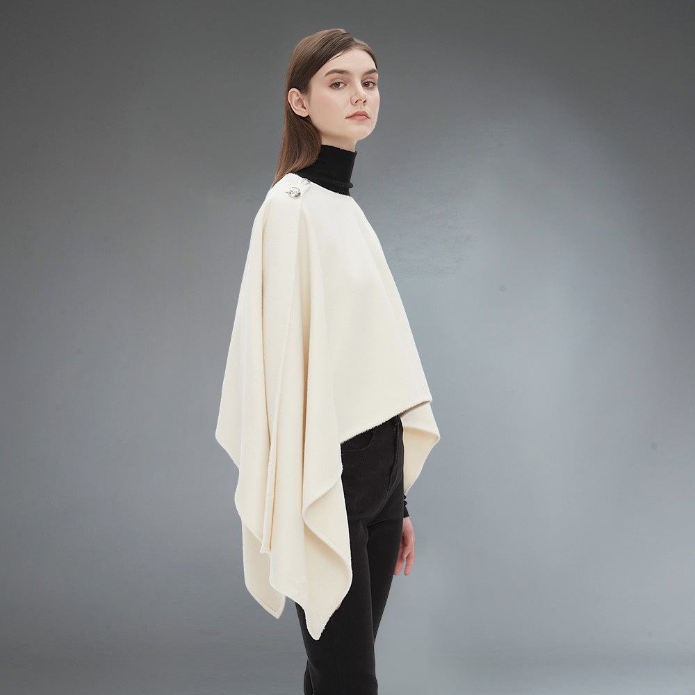 New Spring, Autumn And Winter Button Shawl