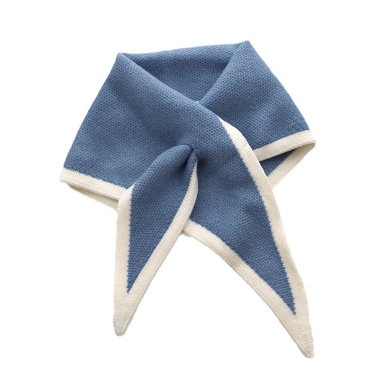Womens Sweet Mini Triangle Neck Warmer For Winter Cozy Neck ScarfNeckerchief