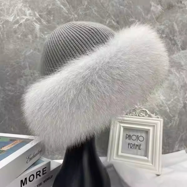 Stylish Beanie Hats For Women Winter Warm Fluffy Bone