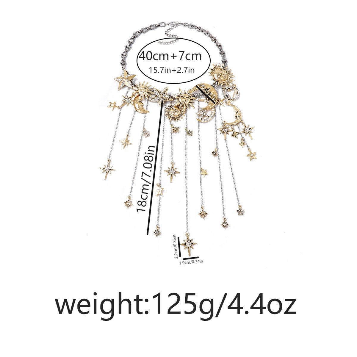 Sun Moon And Stars Necklace